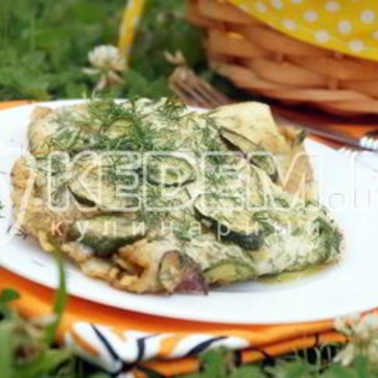 Рецепт жареных кабачков с яйцом