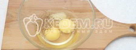 жареные кабачки с яйцом. Шаг 4