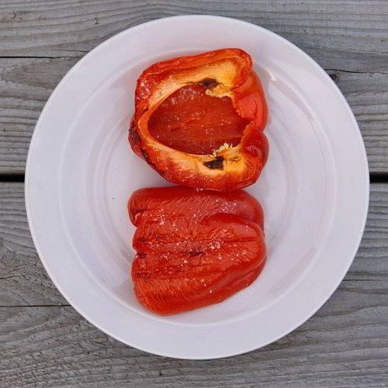 Рецепт жареных разноцветных перцев на гриле