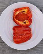 Жареные разноцветные перцы на гриле