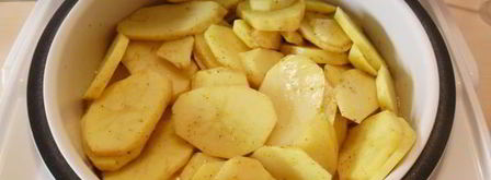 говяжья печень с картофелем в мультиварке. Шаг 6