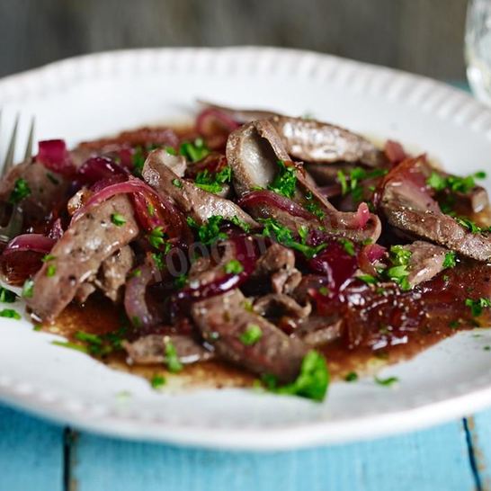 Рецепт говяжьей печени с луком в мультиварке