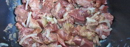 говяжья печень тушеная в мультиварке. Шаг 6