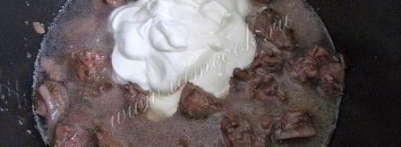 говяжья печень тушеная в мультиварке. Шаг 7