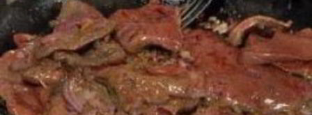 говяжья печенка с красным луком. Шаг 6