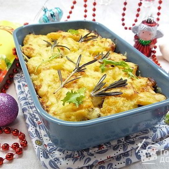 Рецепт гратен с печенью индейки