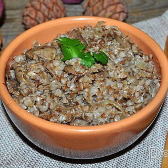 Рецепт гречи с куриной печенью