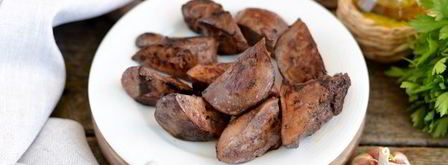 индюшиная печень с персиками. Шаг 4