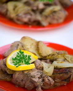 Куриная печень по-деревенски