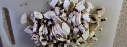 куриная печень с грибами. Шаг 2