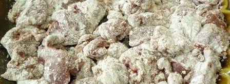 куриная печень с овощами в кисло-сладком соусе. Шаг 5