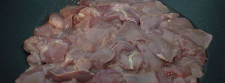 куриная печень с тыквой и яблоками. Шаг 3