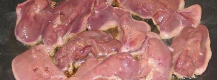 куриная печень с яблоками. Шаг 2