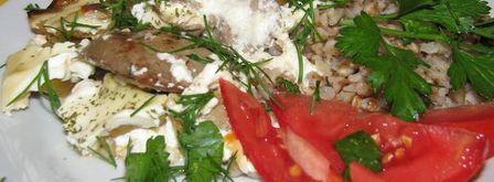 куриная печень с яблоками. Шаг 5