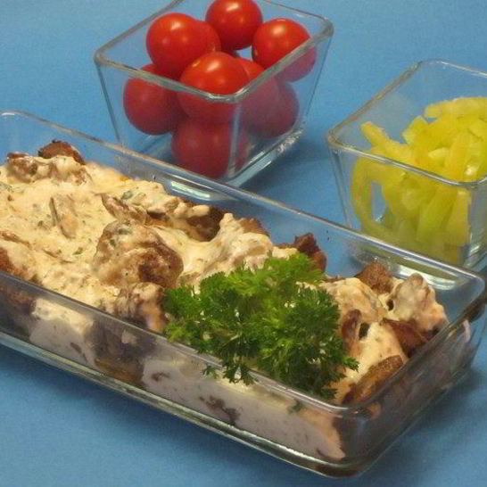 Рецепт куриной печени со сливочно-горчичным соусом