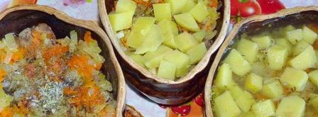 куриная печень в горшочках с картошкой. Шаг 5