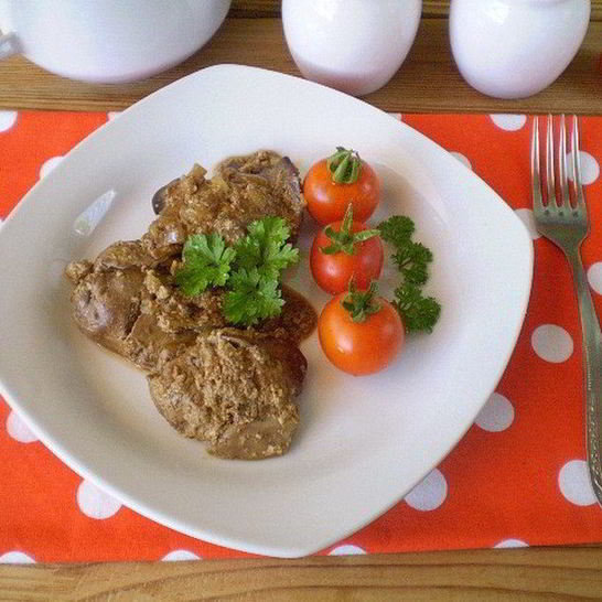 Рецепт куриной печени в сметане в мультиварке