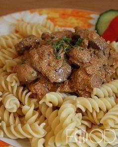 Куриная печень в сметане