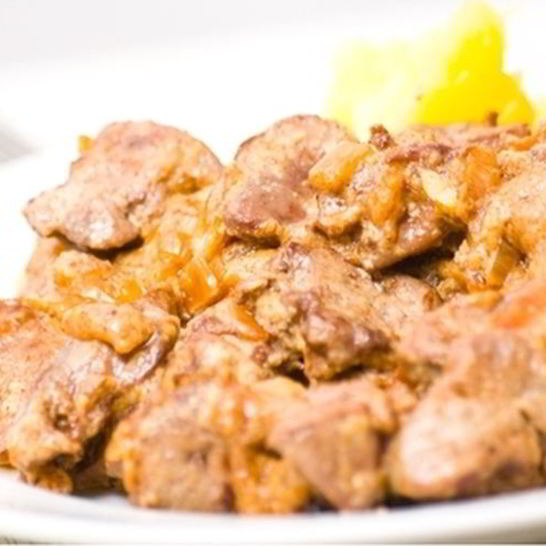 Рецепт куриной печени в сырном соусе