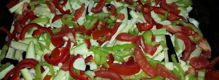 куриная печень, запеченная с овощами. Шаг 2