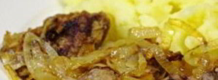 куриная печень, жареная с луком. Шаг 10