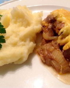 Куриная печенка под сырной корочкой