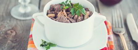 куриная печенка с яблоками. Шаг 8