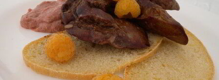 печень-гриль с инжирно-малиновым соусом. Шаг 10