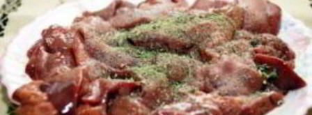 печень куриная на сковороде. Шаг 2