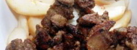 печень куриная на сковороде. Шаг 6