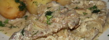 печень нежность в сметанно-луковом соусе. Шаг 10