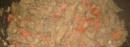 печень по-строгановски в мультиварке. Шаг 6