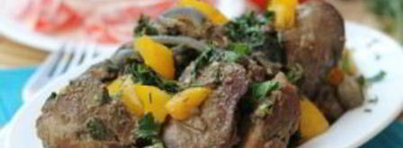 печень с овощами. Шаг 13