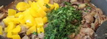 печень с овощами. Шаг 10