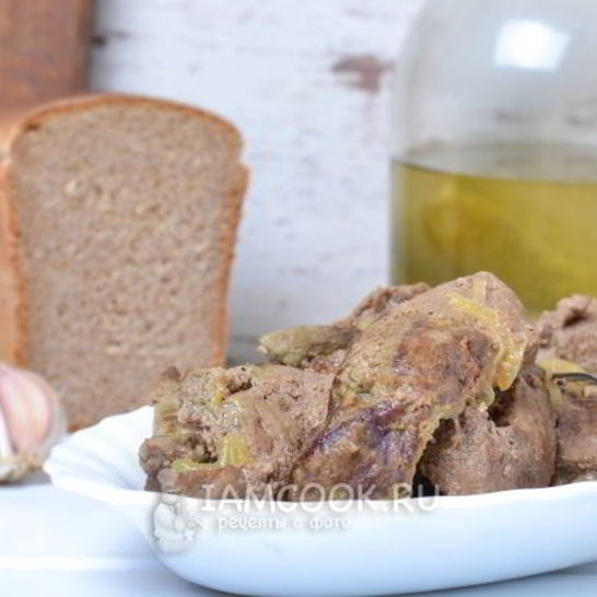 Рецепт печени тушеной в молоке