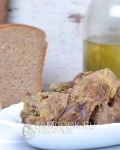 Печень тушеная в молоке