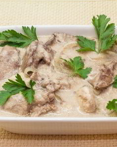 Печень в сливках в мультиварке