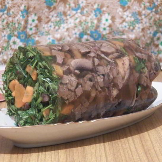 Рецепт печени заливной