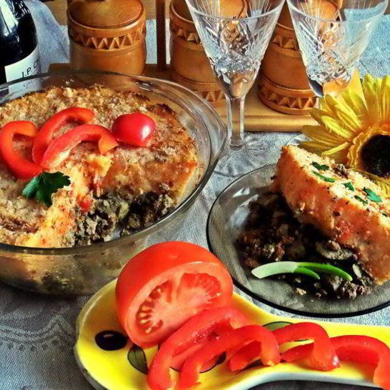 Рецепт печенки под овощной шубкой