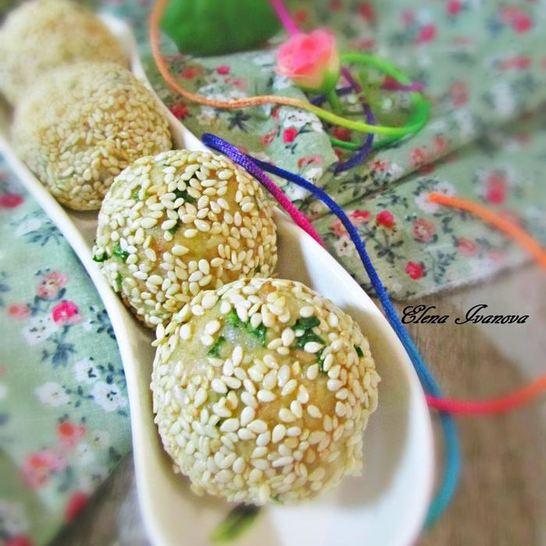 Рецепт закусочных шариков с печенью трески