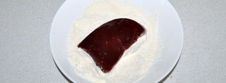 жареная печень, маринованная в соевом соусе. Шаг 4