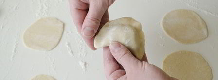 домашние пельмени с мясом. Шаг 8