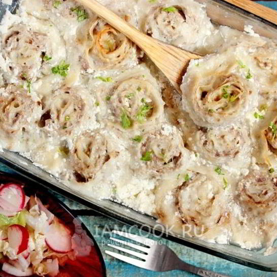 Рецепт пельменей ленивых из лаваша