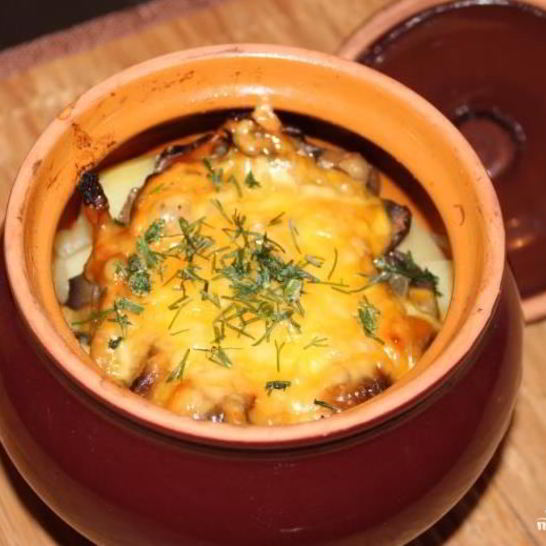 Рецепт пельменей, запеченных в горшочке