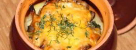 пельмени, запеченные в горшочке. Шаг 11