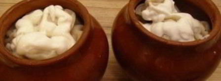 пельмени, запеченные в горшочке. Шаг 8