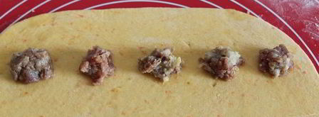 пельмешки из тыквенного теста. Шаг 4