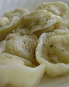 Постные пельмени соевые вегетарианские