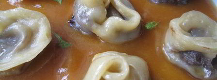 шоколадные пельмени в соусе из манго. Шаг 5