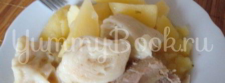 штрудли из пельменного теста в мультиварке. Шаг 6